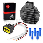 Voltage Regulator Rectifier & Plug for Yamaha Grizzly 125 350 400 450 600 (2002–2018)