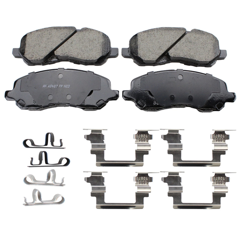 Set of 4 Akebono ProACT Front Ceramic Brake Pads for Chrysler Dodge Jeep Mitsubishi