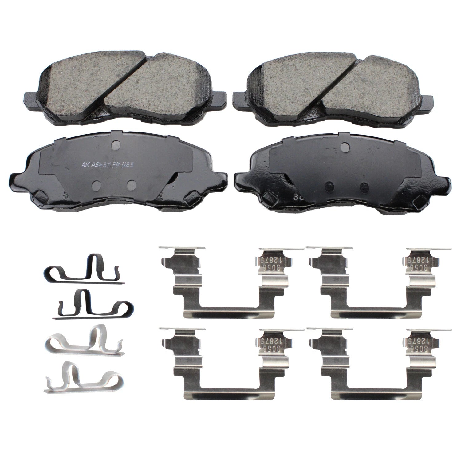 Set of 4 Akebono ProACT Front Ceramic Brake Pads for Chrysler Dodge Jeep Mitsubishi