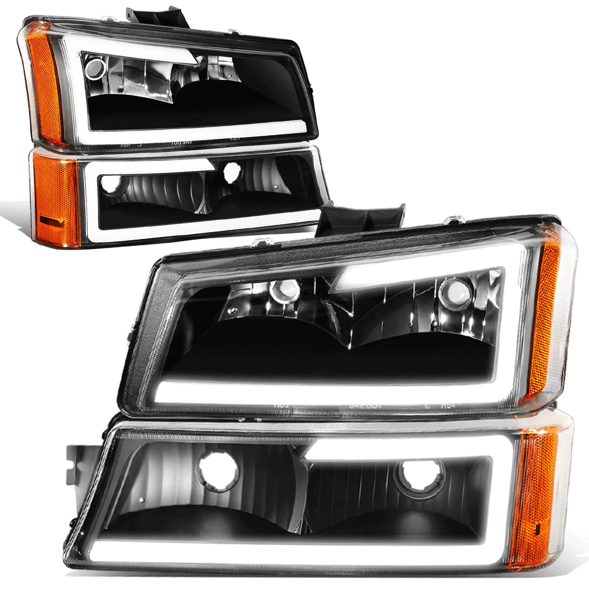 LED DRL Headlight Bumper Signal Lamp for Chevy Silverado Avalanche (2003–2007)