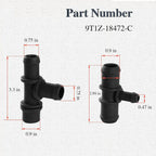 HVAC Heater Hose Tee Connector for 2010-2013 Ford Transit Connect (2010-2013)