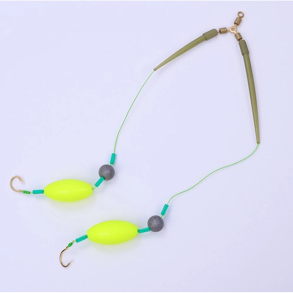 Fishing Hooks Set of 4 with Dual Hooks and 360 Degree Swivel