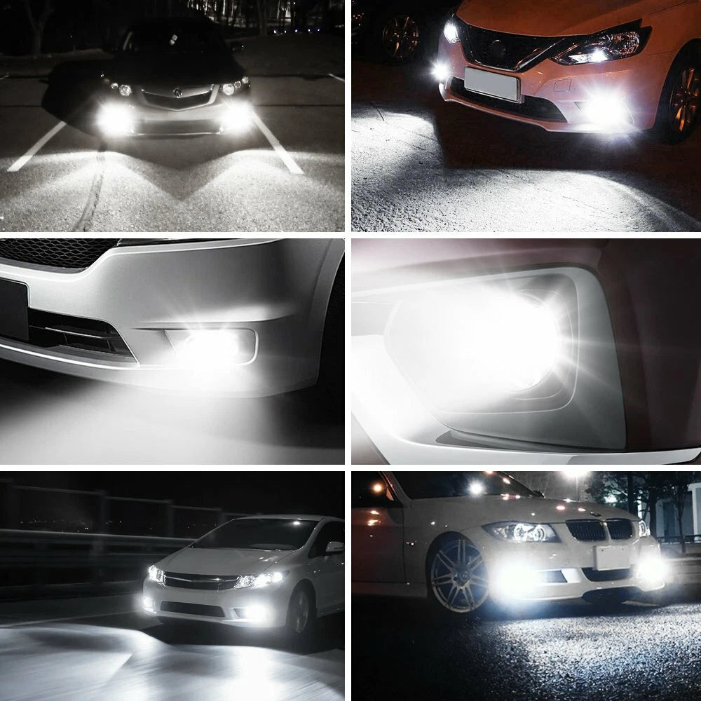 LED Fog Light Bulbs for H8 H16 (6000K, 2000LM)