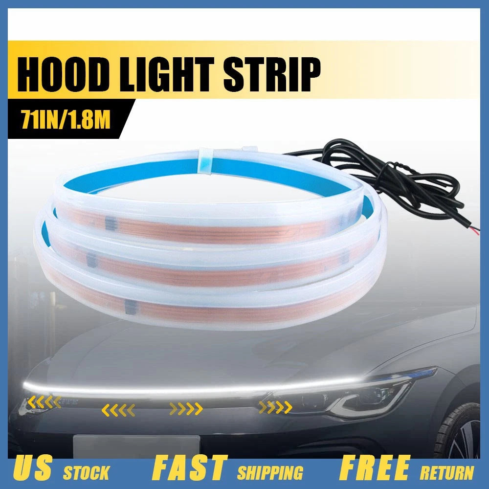 LED Meteor Strip Light Kit for Car Hood (1.8m)