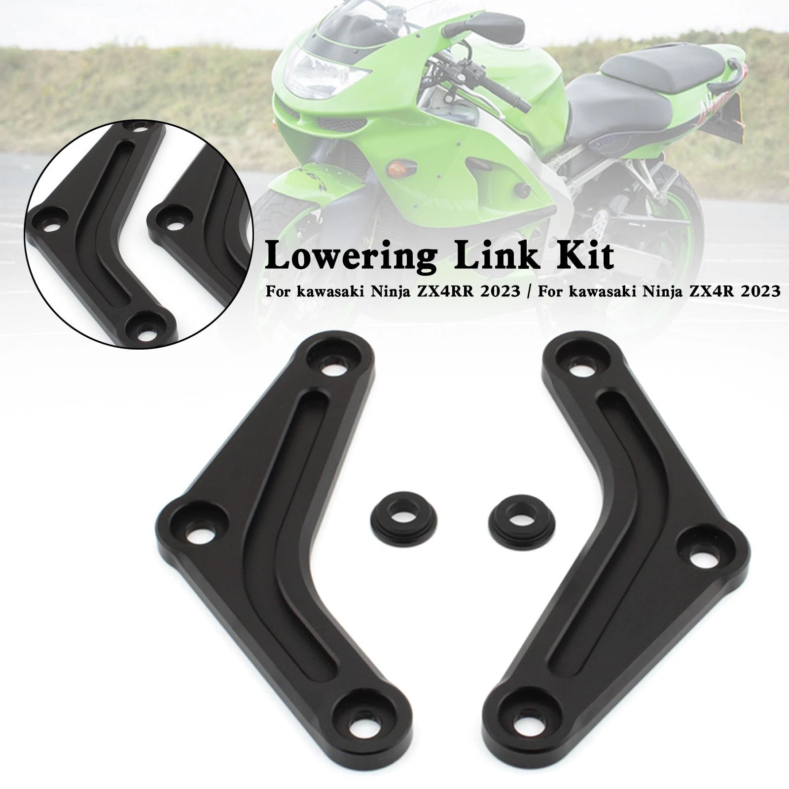 Adjustable Lowering Link Kit for Kawasaki Ninja ZX-4R / ZX4RR (2023–2025)