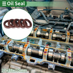 Set of 5 Oil Seal Rotary Shaft Seal FKM Rubber 27x38x10mm