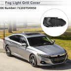 1pc Fog Light Grill for Honda Fit (2018) No. 71103T5HH50, ABS Black