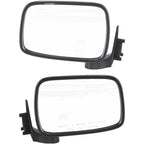Set of 2 Manual Mirrors for Mazda B2200 (1987–1993) Chrome Folding