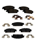 Set of 4 Brake Pads for Chevy Silverado GMC Sierra 1500 (2014–2018)