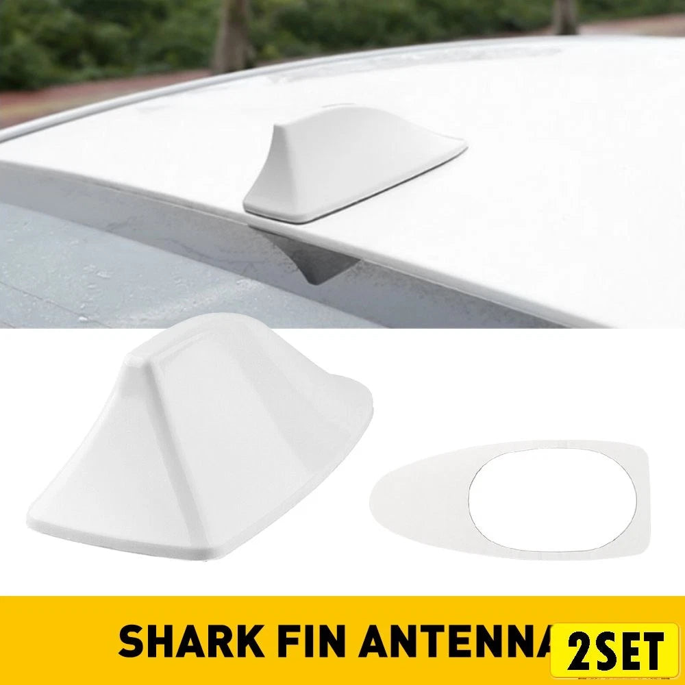 Set of 2 Shark Fin Antenna Covers for Hyundai Sonata (2014–2019) White Pearl