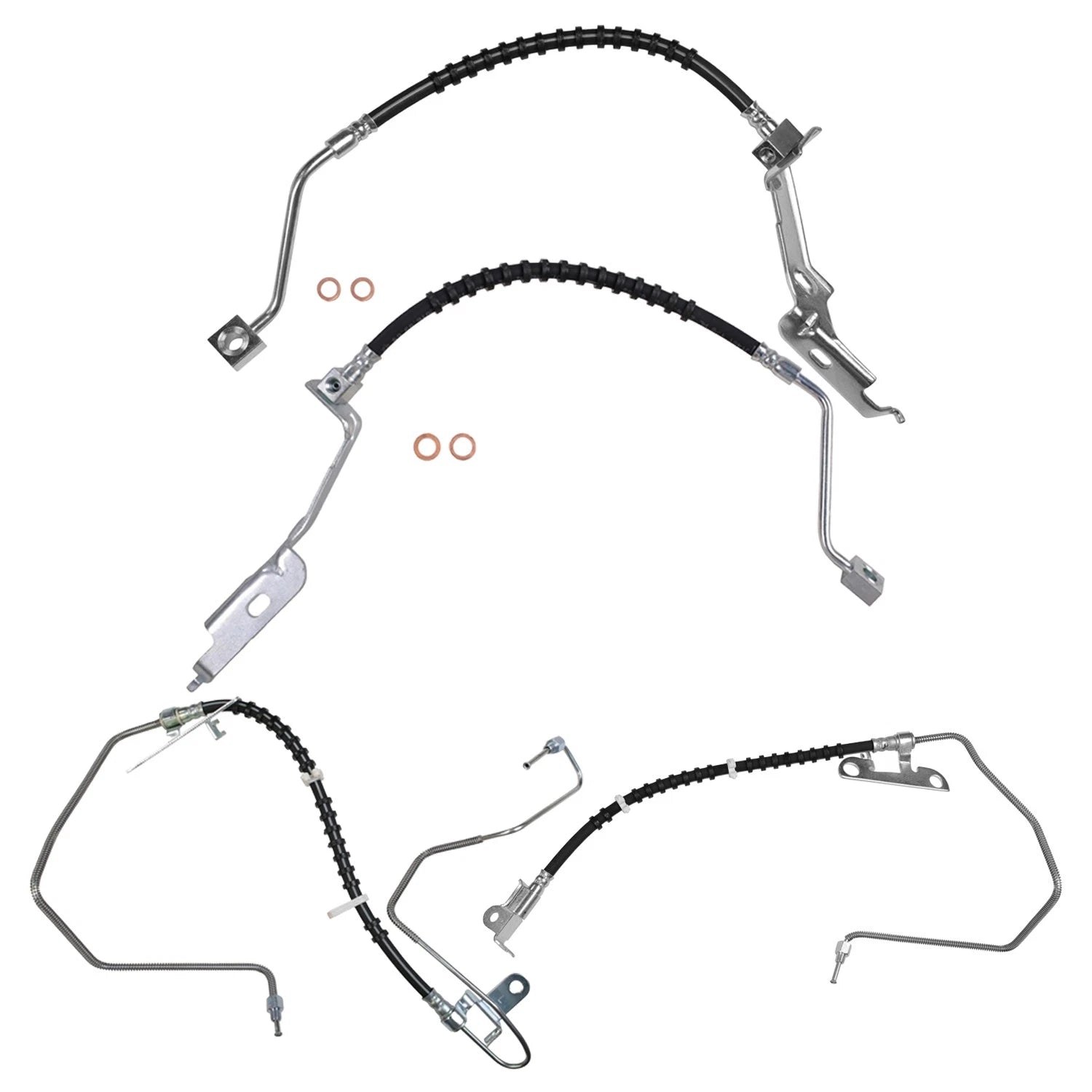 Sunsong 4X Brake Hydraulic Hose Kit for Voyager (FWD Drum)