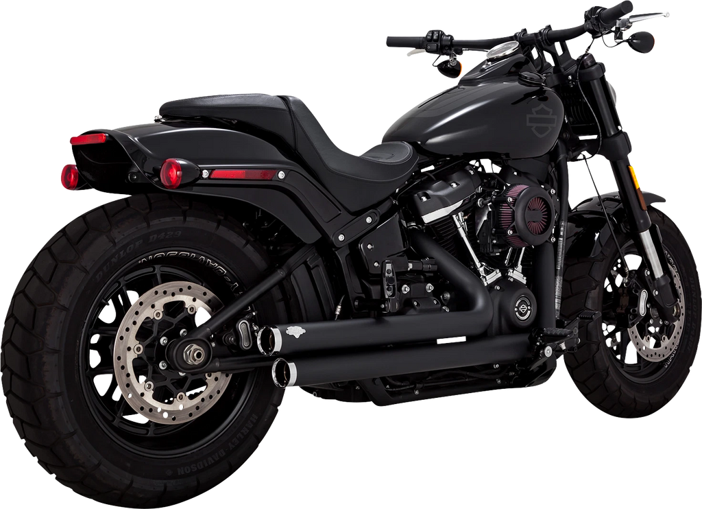 Vance & Hines Big Shots Black Exhaust for Harley Softail Dyna (2018–2024)