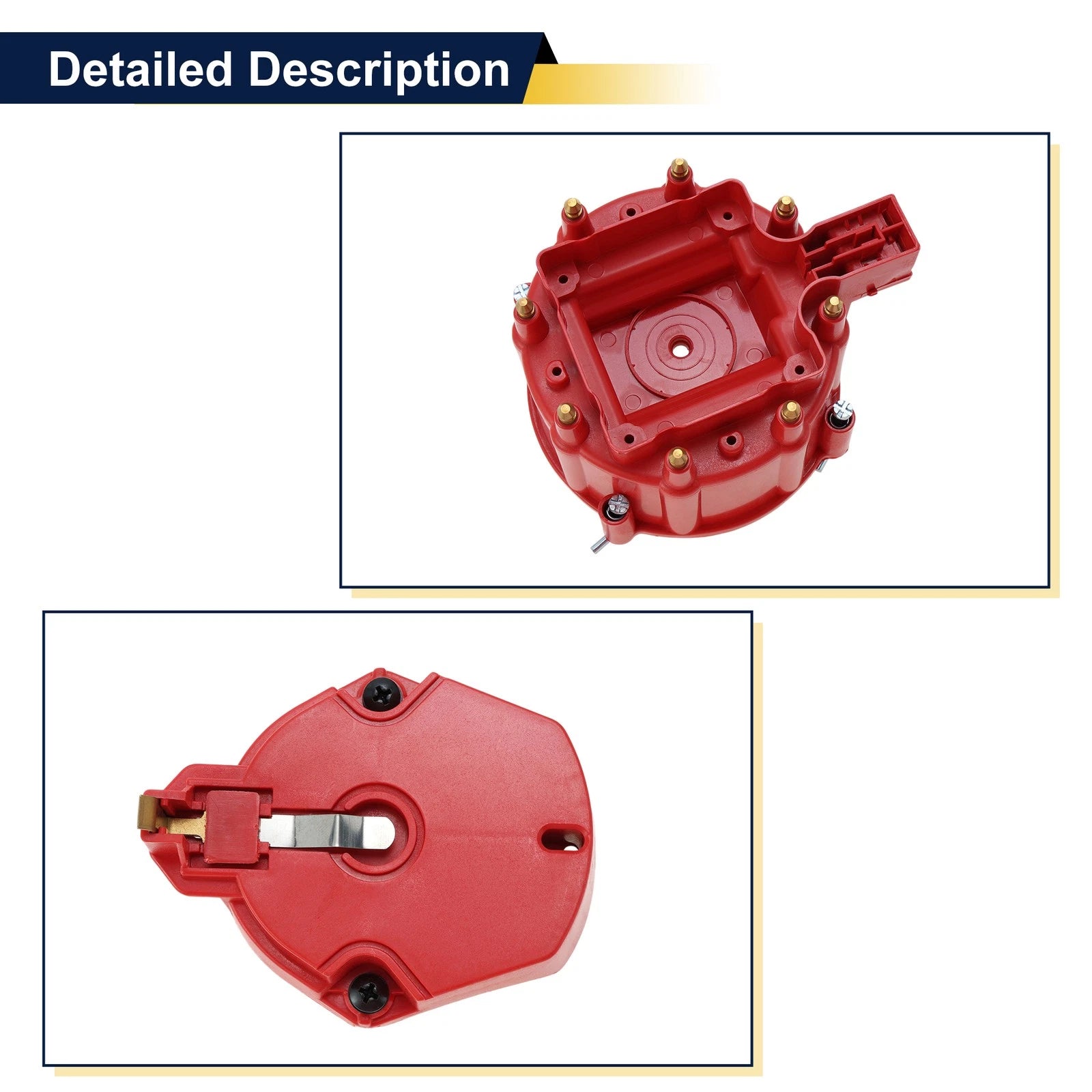 Ignition Distributor Cap Set for Chevy Ford 