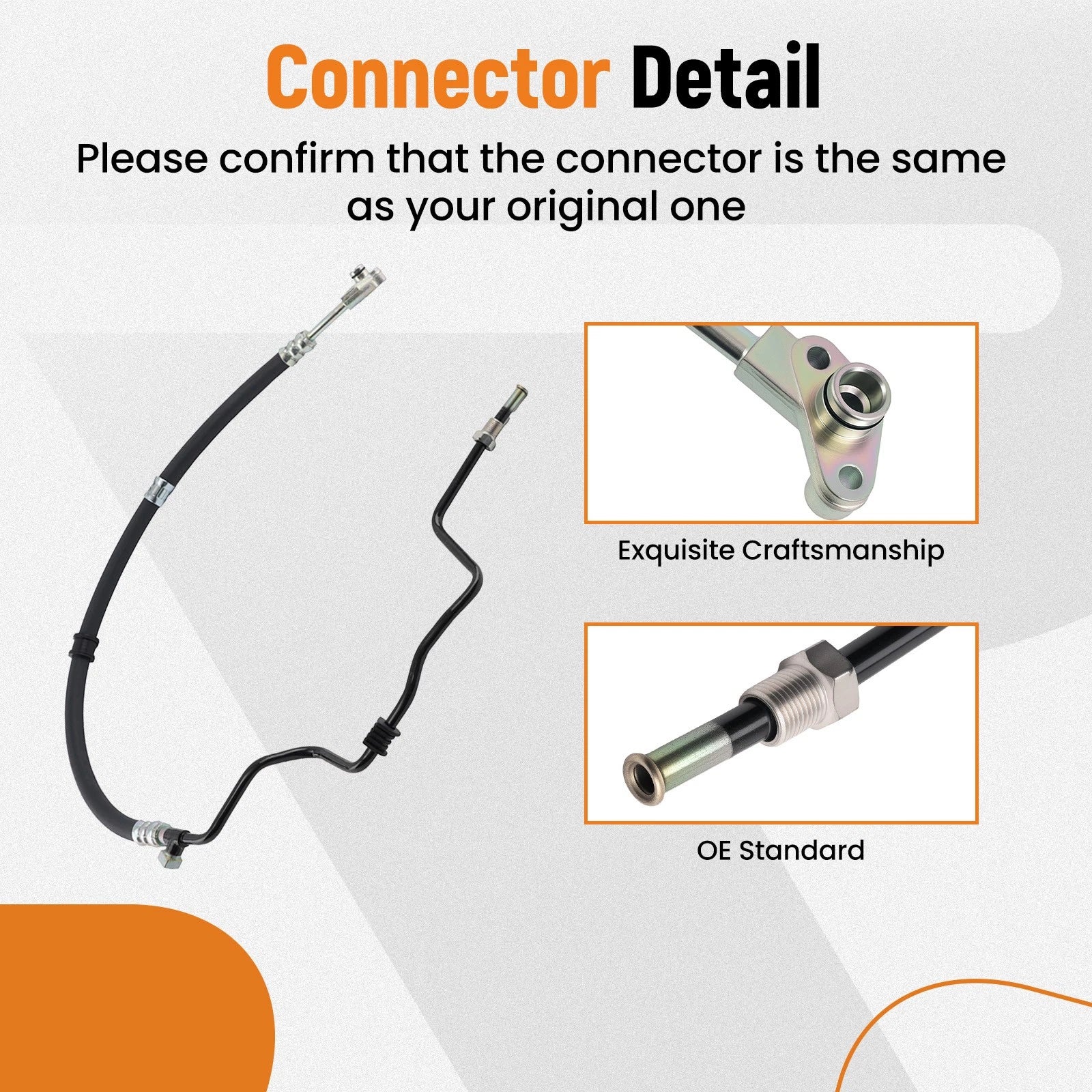Power Steering Pressure Line Hose for Honda Pilot Acura MDX V6 (2001–2004)