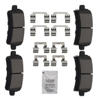 Set of 4 Rear Ceramic Brake Pads for Buick LaCrosse (2010–2016), Regal (2011–2017)