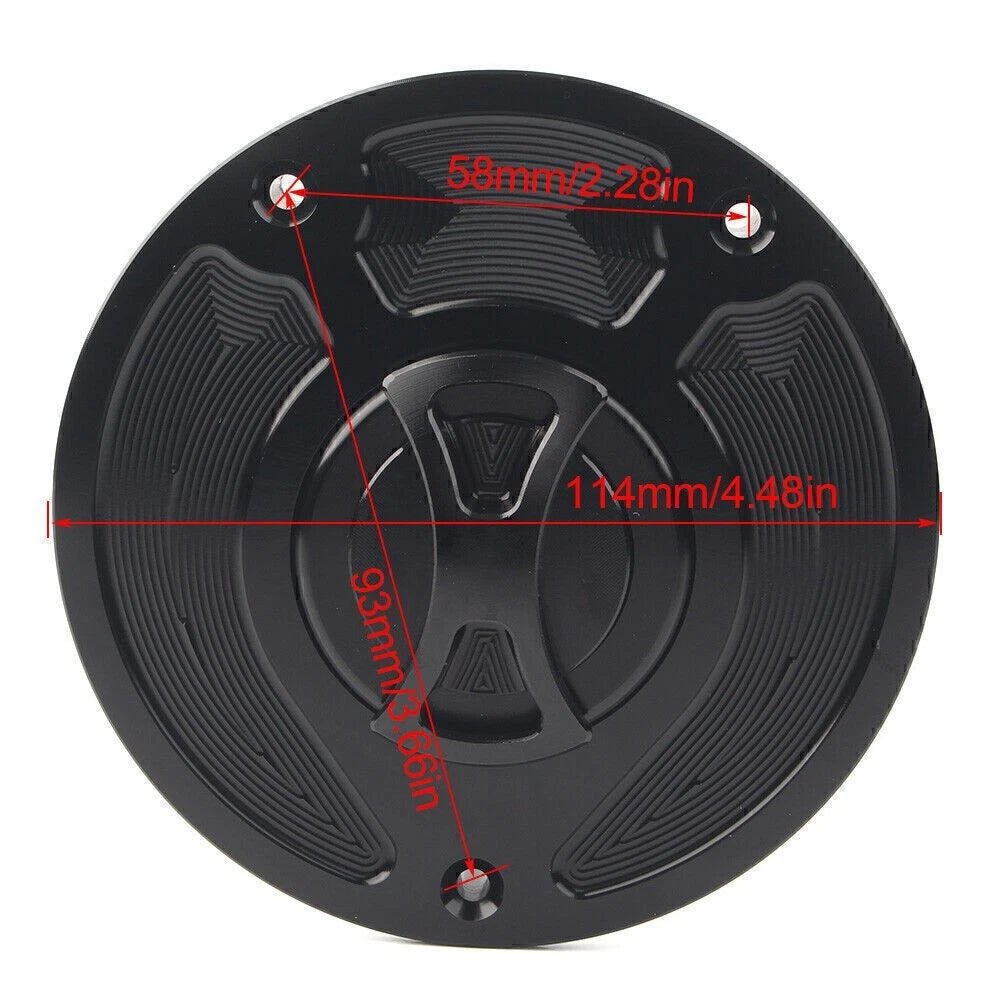 Keyless Gas Fuel Tank Cap Cover for Honda CBR1000RR Fireblade (2000–2019)