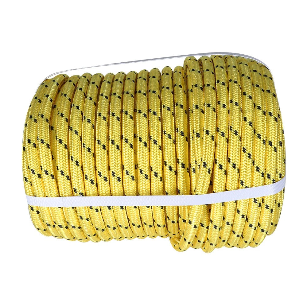 Heavy Duty Double Braid Polyester Rope for Various Applications (1/2"x150")