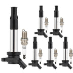 Set of 6 Ignition Coils & Spark Plugs for Suzuki Verona (2006)