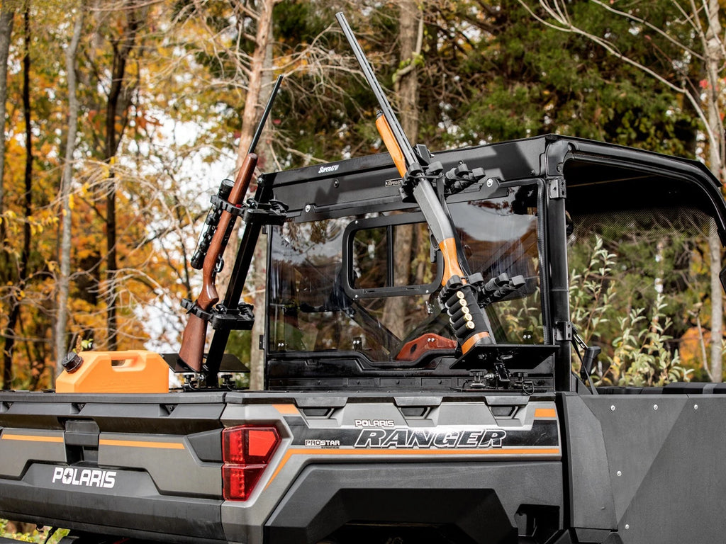 In-Bed Gun Rack for Polaris Ranger (See Fitment) - Holds Up to 4 Guns