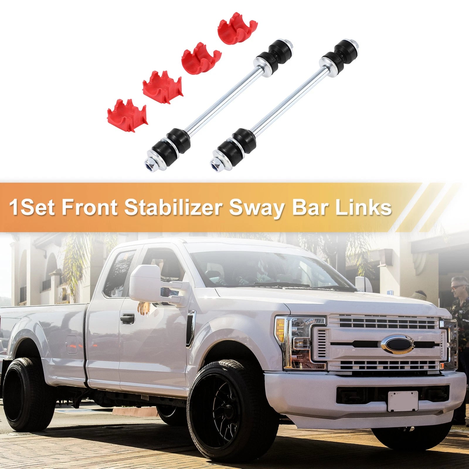 Set of 2 Front Stabiliser Sway Bar Links with Bushings for Ford Explorer (2006–2010)