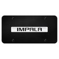 Chrome Name on Black License Plate - Officially Licensed for Chevrolet Impala