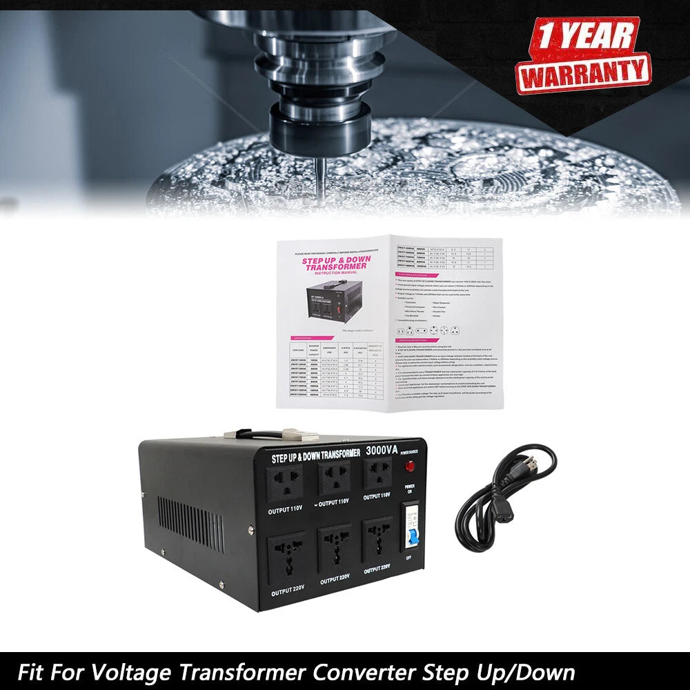 Voltage Transformer Converter for 110-120V to 220-240V (3000W)