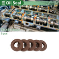 Set of 5 Oil Seals FKM Rubber 22x45x10mm for Various Models 