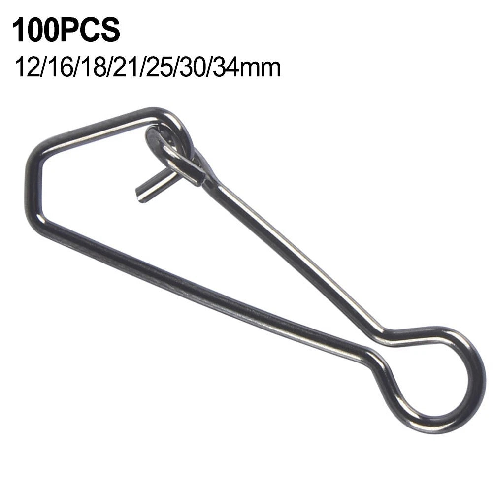Fishing Snaps Lure Connector Rings Pack of 100 Stainless Steel Swivels