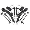 10 Pc Front Lower Control Arms Tie Rods Sway Bar for Nissan Rogue (2008–2013)