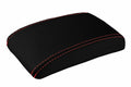 Console Lid Armrest Cover for Subaru Impreza (2000–2007) Carbon Fiber Red Stitch