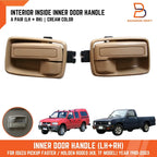 Cream Inner Door Handle Pair for Holden Rodeo TF KB (80-03)