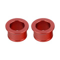 Billet Rear Axle Wheel Hub Spacer Collars for Honda CR125R CR250R (2002–2007) Red