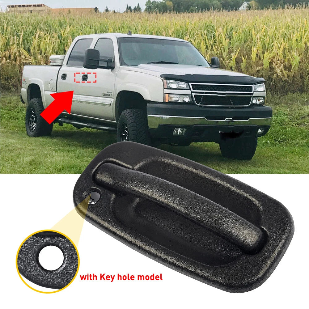 Exterior Door Handle for Chevy GMC (2000–2023) - Black Right Passenger Side