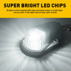 Set of 5 White Roof Running Light Cab Marker Lamps for Ford F150 2004–2023