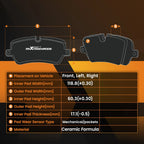 Front Disc Brake Rotors and Brake Pads Set for Pontiac G6 (2008–2010)