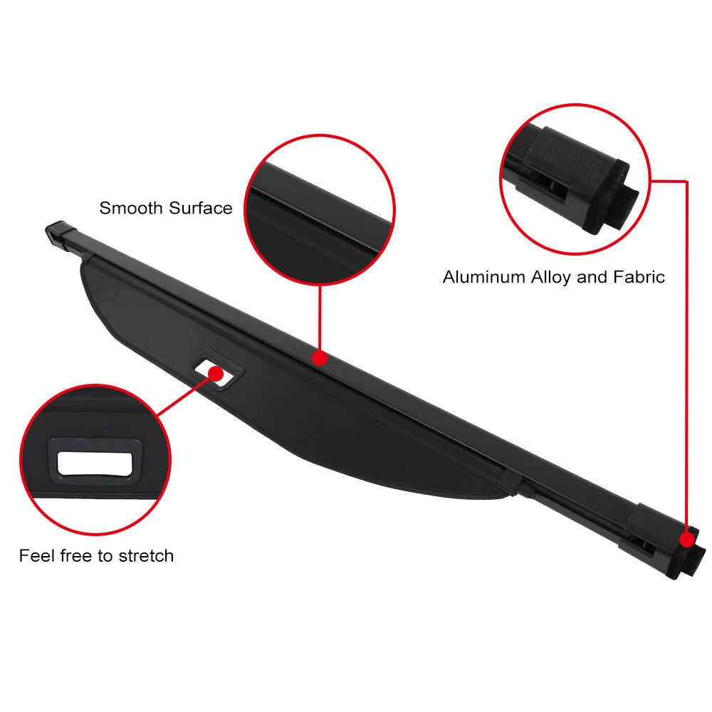 Retractable Rear Cargo Security Trunk Cover for Cadillac Escalade ESV (2021–2023)