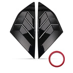 ABS Painted Louvers for Ford Focus MK3 Hatchback (2012-2018) Black