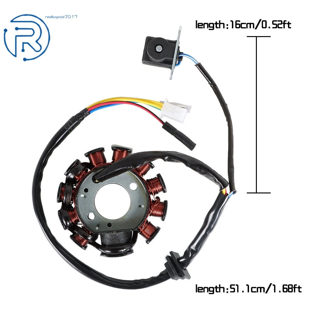 11 Pole Magneto Stator for 150cc GY6 Scooter (2000-2023)