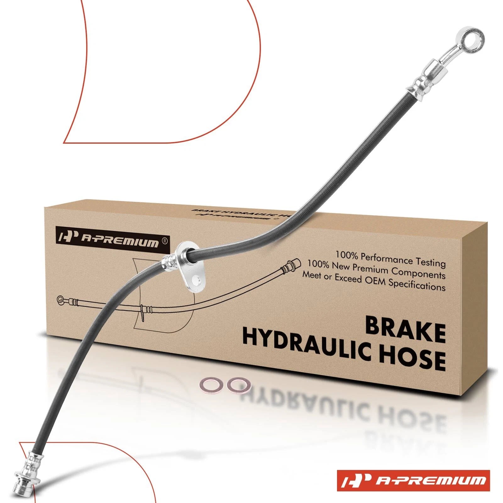 Front Left Brake Hydraulic Hose for Honda Civic (2012–2015) Acura ILX (2013–2021)