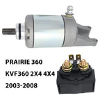 Starter with Relay for Kawasaki Prairie 360 KVF360 2x4 (2003–2008)