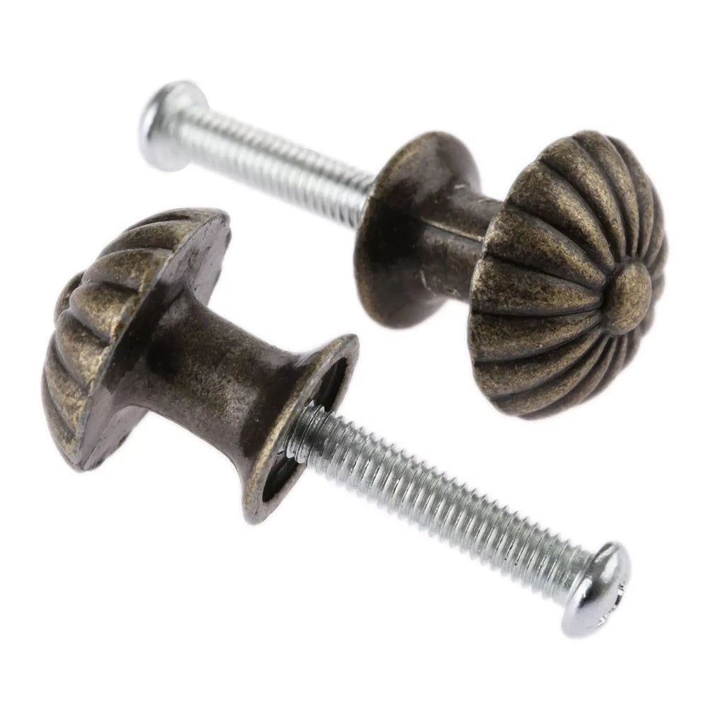 5Pcs Antique Pull Knob Handles for Cabinet Drawer Dresser