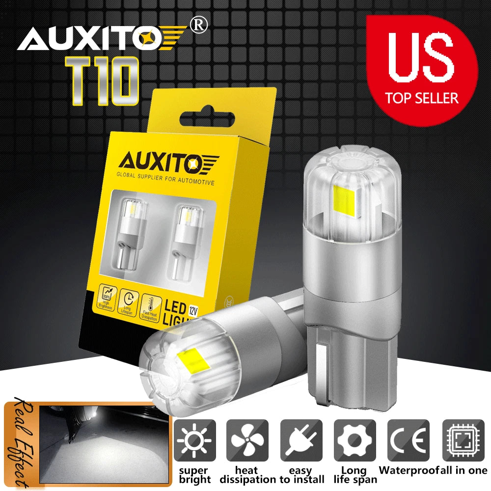 2X T10 LED License Plate Light Bulbs for Various Models (YYYY–YYYY)