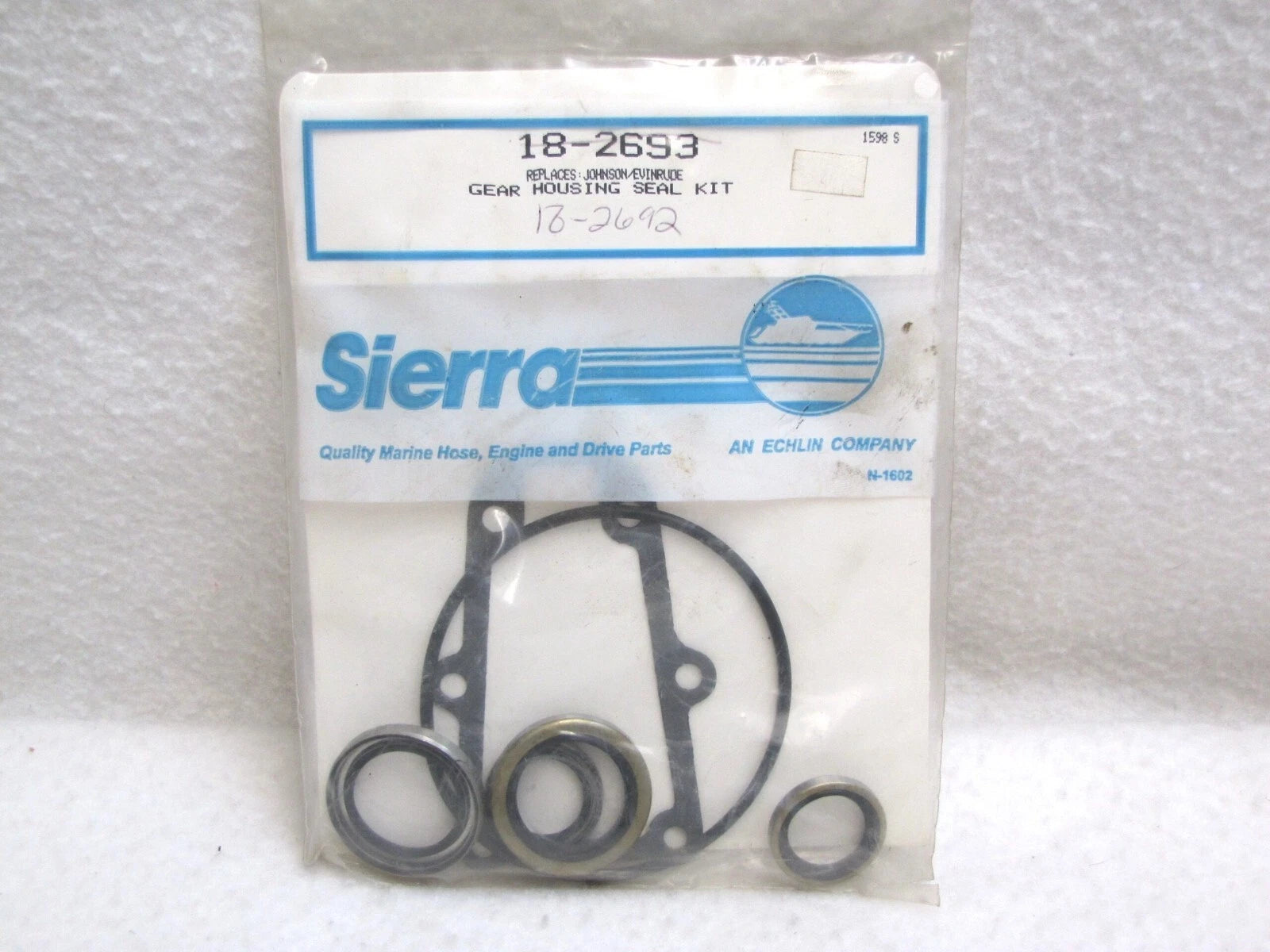 Gearbox Seal Kit for Johnson Evinrude V6 Crossflow (1976–1986) Sierra 18-2693