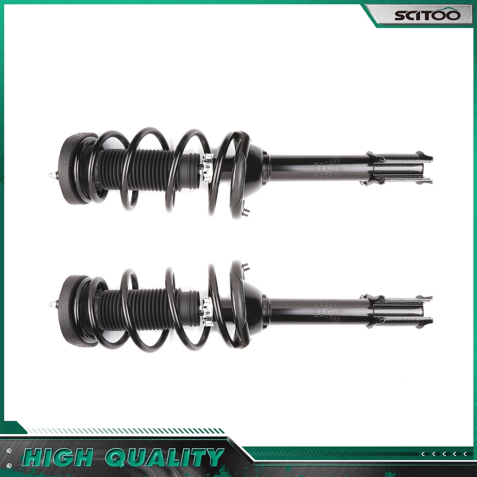 Set of 2 Rear Shocks Struts with Coil Spring for Subaru Forester (2003–2005)