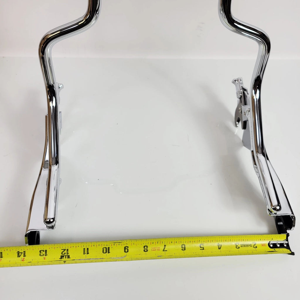 Chrome Short Sissy Bar Backrest for Harley-Davidson Softail Fat Bob (2018–2024)