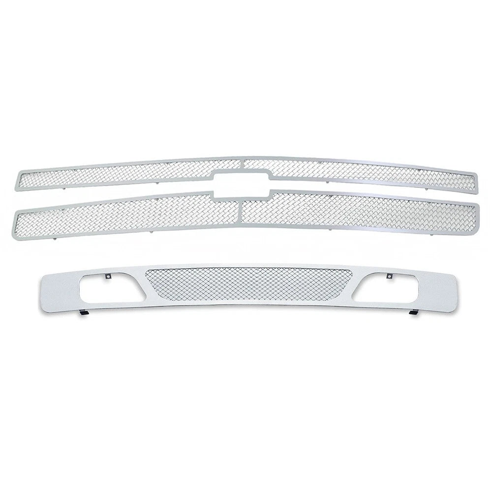 Stainless Steel Chrome Mesh Grille for Chevy Silverado 1500 (2007–2013)