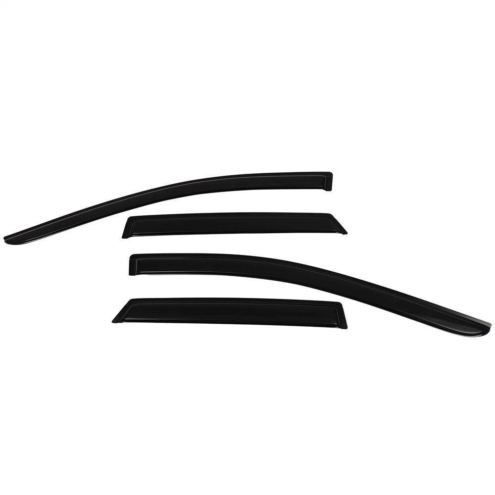 Set of 4 Black Window Visor Rain Guards for Lincoln MKX (2007–2014)