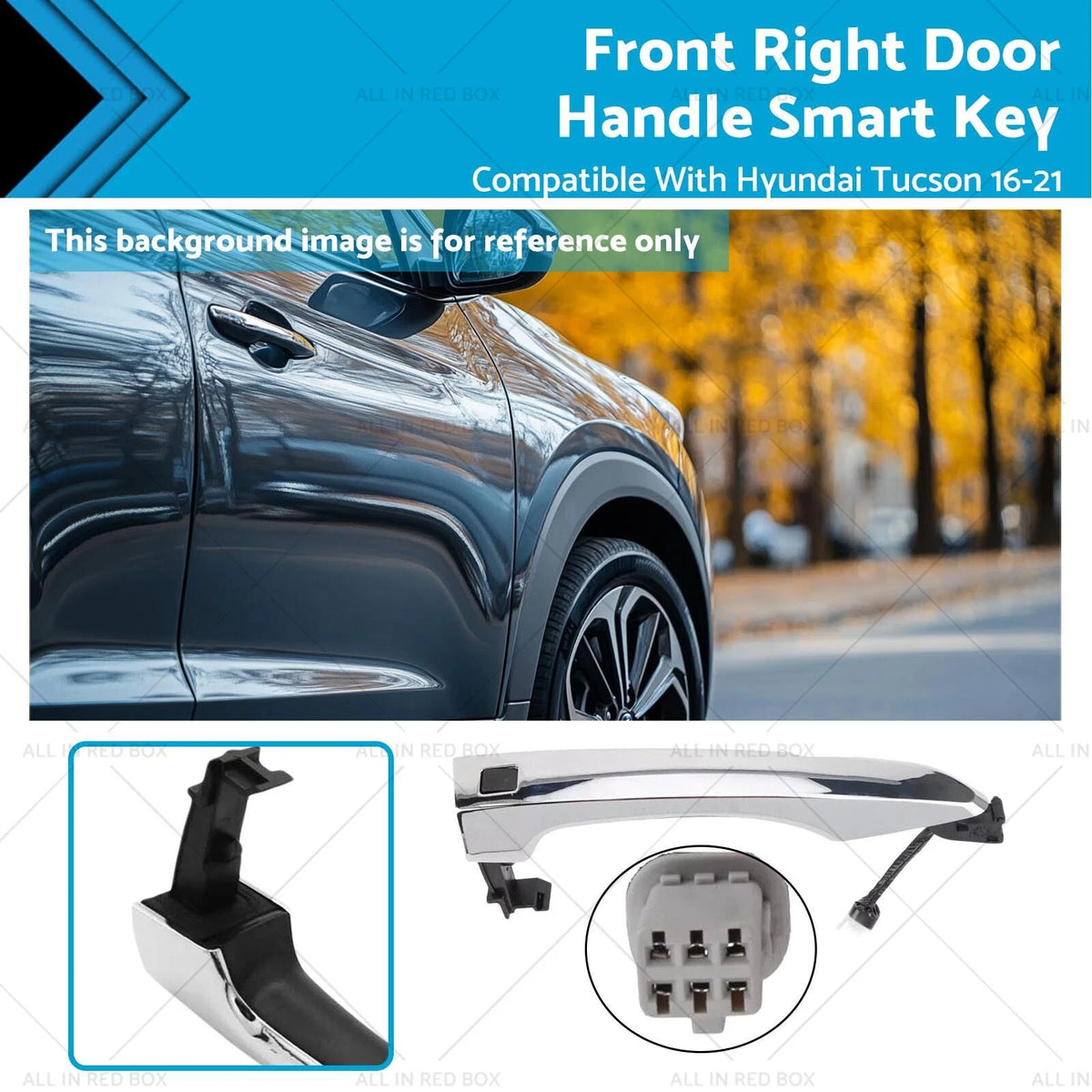 Front Right Door Handle Smart Key for Hyundai Tucson (2016–2021) 82661-D3710