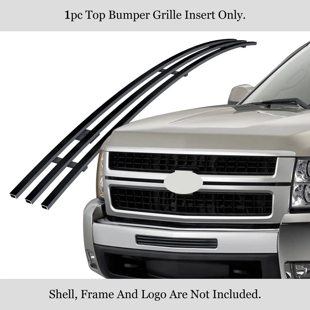 Black Billet Grill Insert for Chevy Silverado 1500 (2007-2013)