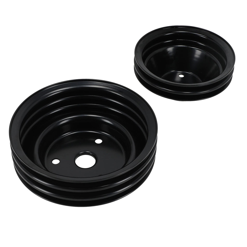 2X Dual/Triple Groove Pulley Kit for Chevy 262–400 Small Block V8 (1969–1978)